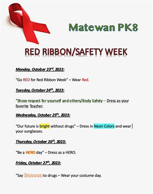 Red Ribbon/Safety Week